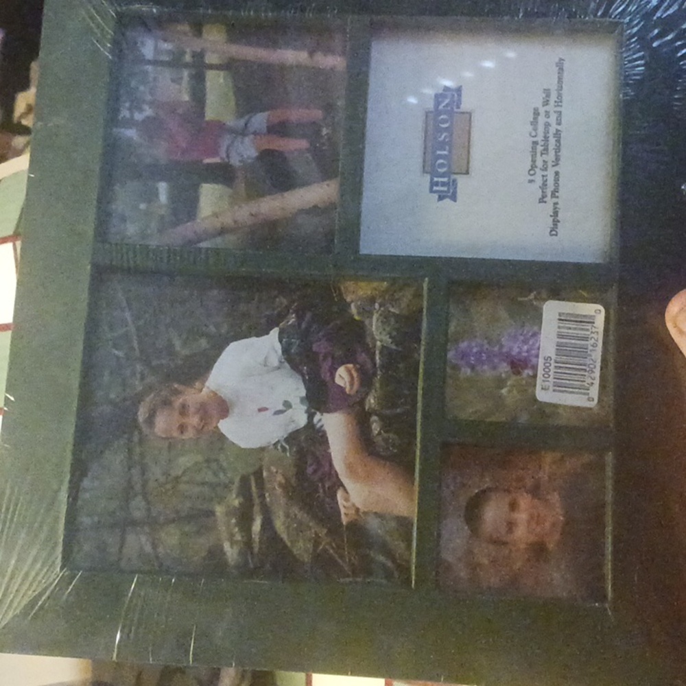 Holson 5 opening collage frame green